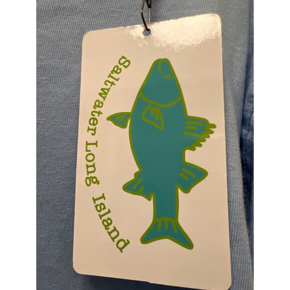 NWT Saltwater Clothing Co Men’s Montauk Crab Pullover Hoodie Tee Size XL Blue - Picture 3 of 8